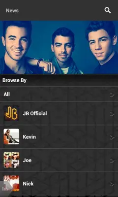 Jonas Bros android App screenshot 3